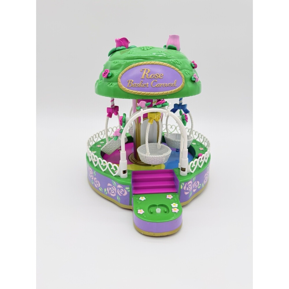 2001 Bandai Hello Kitty Dream World Rose Basket Carousel